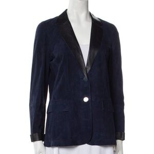 Lafayette 148 New York Navy and Black Blazer